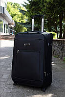 Валіза Wings 1701 тканинна велика (L) на 2-х колесах чорна