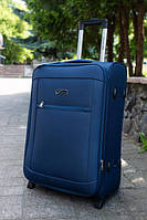Валіза Wings 1701 тканинна велика (L) на 2-х колесах синя