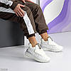 Ультра модні білі зимові кросівки дутики лімітована колекція, фото 6