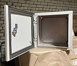 Щит, ящик, бокс монтажний герметичний 300х300х200, метал 0,8 мм IР54 Nova, фото 2