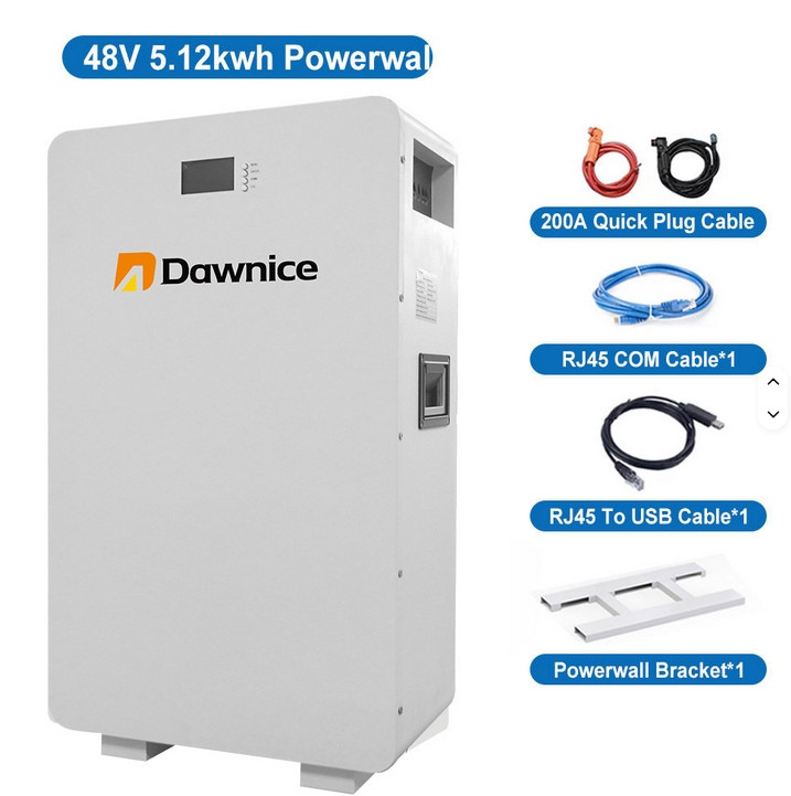 Акумулятор LiFePO4 Dawnice 48 В\ 5,12 кВт .8000 циклів Літієва батарея 48V5KWH, фото 1