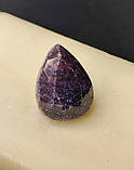 Сапфір кабошон камінь 23*17.5*13.5 мм. Індійський сапфір крапля. Кабошон з сапфіру., фото 3