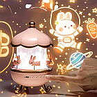 Акумуляторний нічник-проектор "Карусель", 12 слайдів, з USB / Нічник з проекцією в дитячу кімнату, фото 2