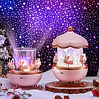 Акумуляторний нічник-проектор "Карусель", 12 слайдів, з USB / Нічник з проекцією в дитячу кімнату, фото 4