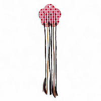 Невидимки для волосся. Кольорові пасма косички для волосся на невидимках 35 см. Комплект із 6 невидимок.