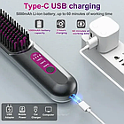 Акумуляторна щітка для випрямлення волосся HOMELYLIFE AY-8, фото 3