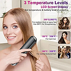 Акумуляторна щітка для випрямлення волосся HOMELYLIFE AY-8, фото 5