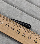 Обсидіан натуральний кабошон з обсидіану. Камінь подовжена крапля для ваших прикрас., фото 5