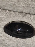 Обсидіан натуральний кабошон з обсидіану. Камінь овал для ваших прикрас., фото 8