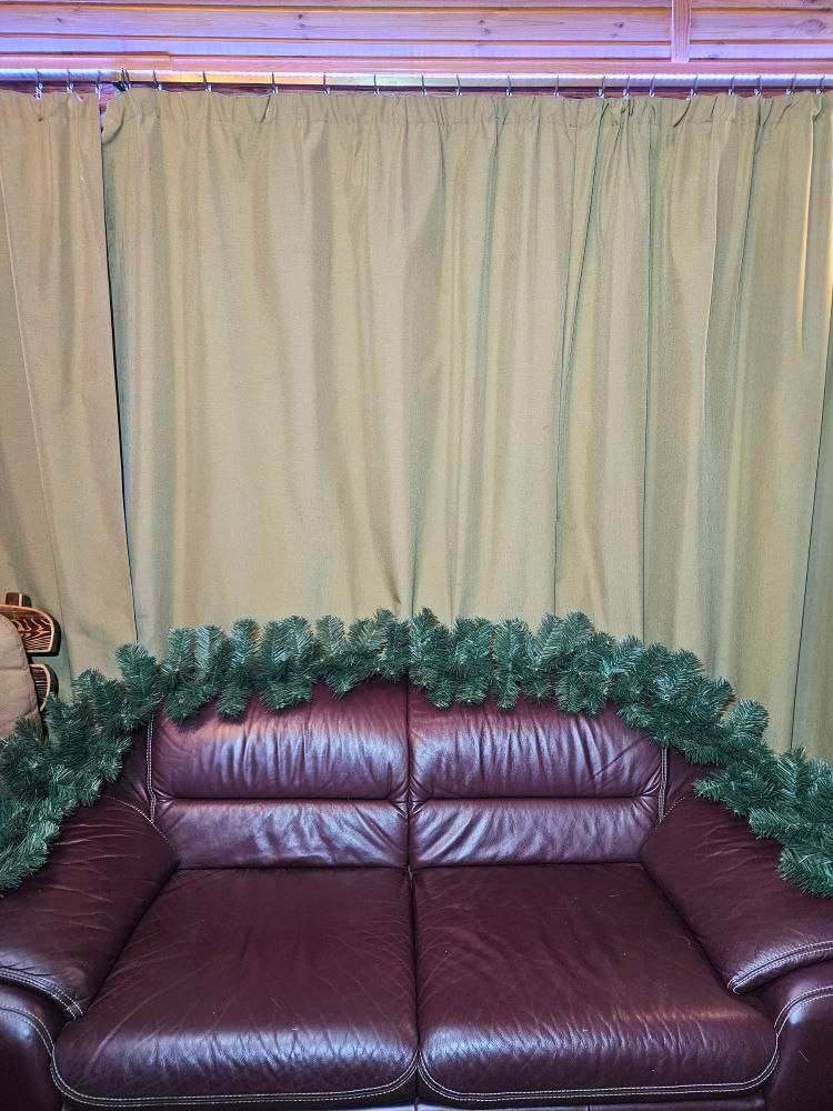 Екібана новорічна звичайна, зелена ПВХ, 2.8 м, фото 1