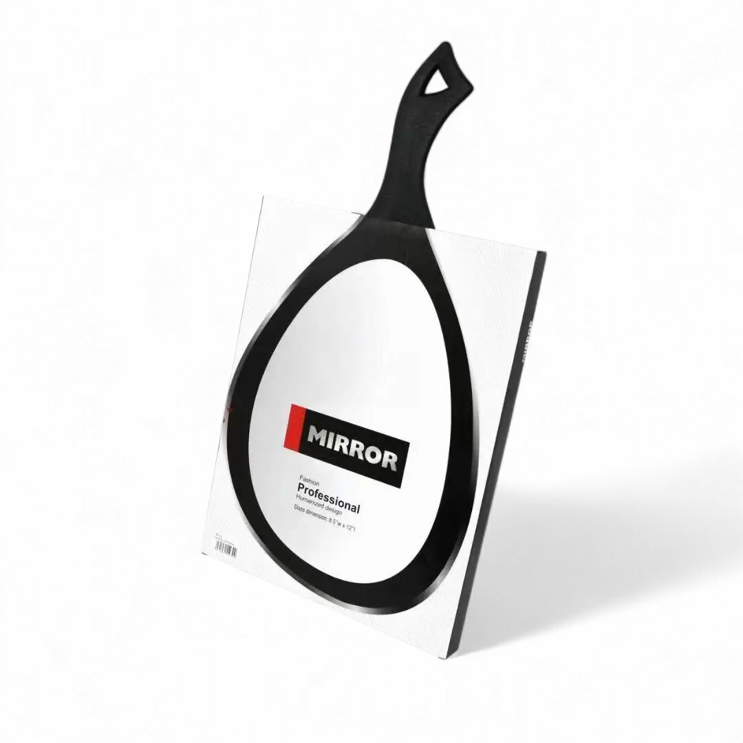 Дзеркало Перукарське Професійне Овальне – Заднього Огляду, 20.5 × 29.3 см, З Ручкою. Арт 2234, фото 1