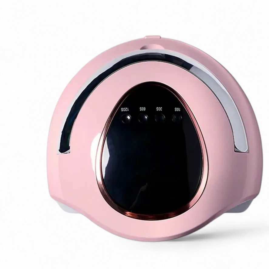 LED UV LED-льод уф лампа для манікюру педикюру нарощування нігтів для сушіння гель-лаку SML 120W рожева, фото 1