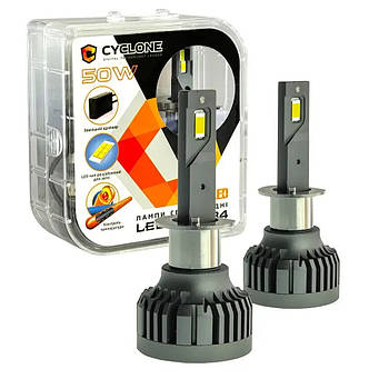 LED лампи H1 Cyclone TYPE 34 Canbus 50 Watt  5500K 10000 Lm (2 шт. комплект)