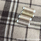 Фланель картата, беж/шоколад, фото 6