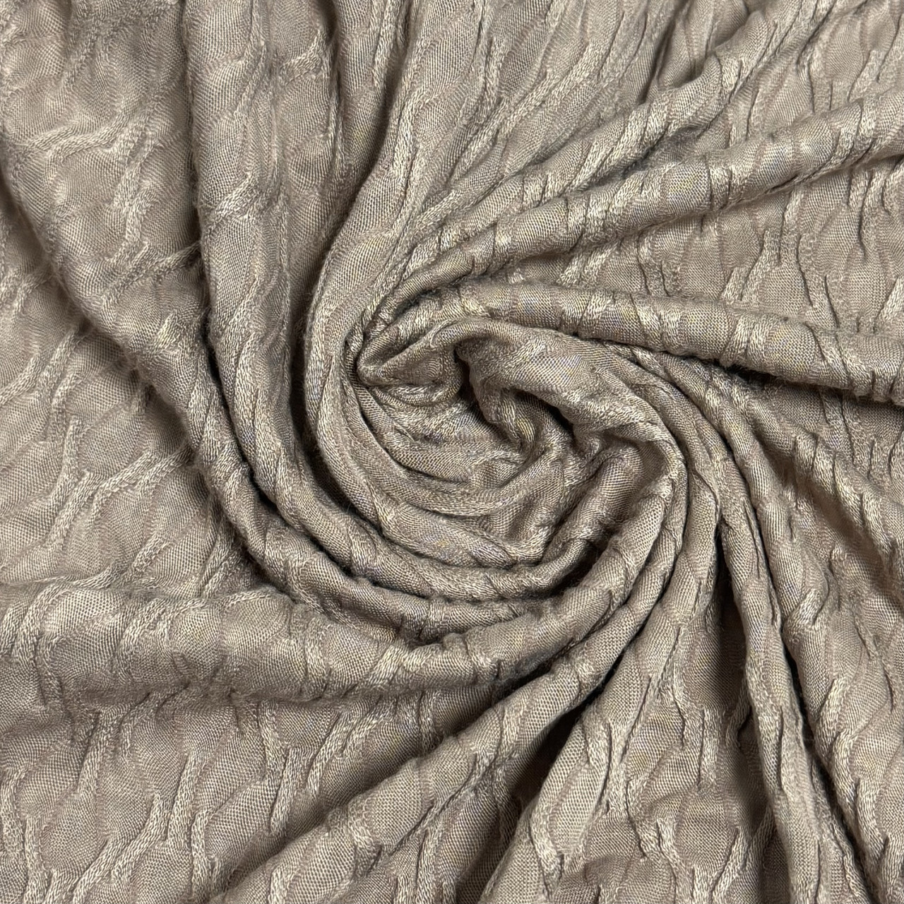 Трикотаж «Хвиля», пудра мокко, фото 1