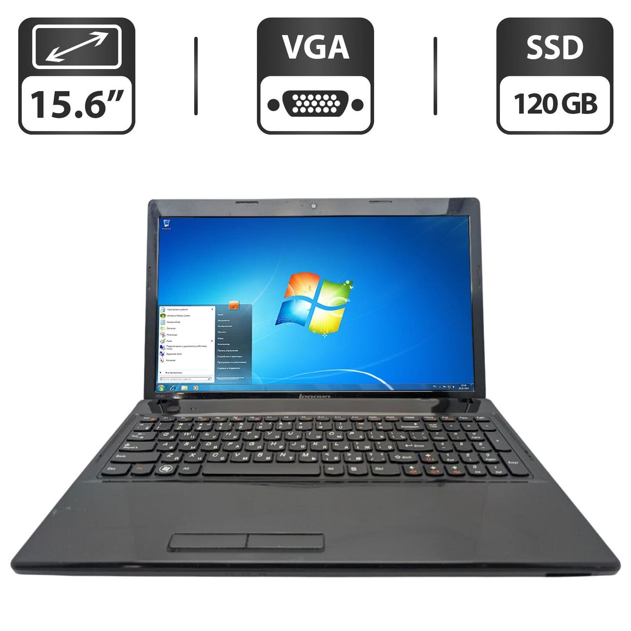 Ноутбук Lenovo IdeaPad G585/ 15.6" (1366x768)/ AMD E1-1200/ 6 GB RAM/ 120 GB SSD/ Radeon HD 7310
