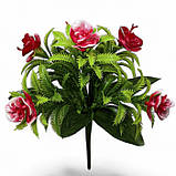 Штучні квіти букет Орхідеї заливка, 18см, фото 2