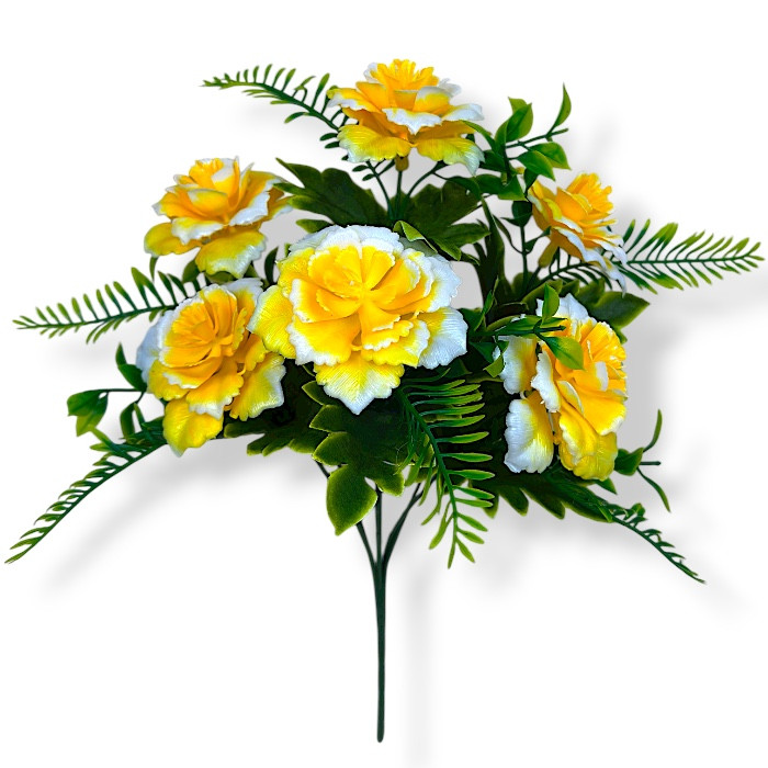 Штучні квіти букет рози пластикові чайні, 36см, фото 1