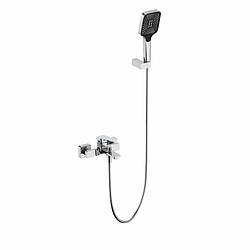 Змішувач для ванни Qtap Capricorn з душовим гарнітуром Chrome (k35) QTCAP3060102C48222