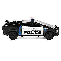 Машинка матал Tesla Cybertruck поліція Тесла електромобіль зарядка 1:24 звук світло 18,5*7*6см (RS-36124), фото 2