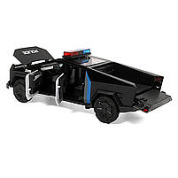 Машинка матал Tesla Cybertruck поліція Тесла електромобіль зарядка 1:24 звук світло 18,5*7*6см (RS-36124), фото 5