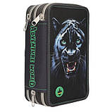 Потрійний пенал із наповненням Adventure World зі світлодіодною Пантерою 13709, фото 4