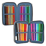 Потрійний пенал із наповненням Monster Cars зі світлодіодною поліцейською машинкою 13333, фото 5