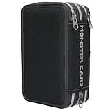 Потрійний пенал із наповненням Monster Cars зі світлодіодною поліцейською машинкою 13333, фото 6