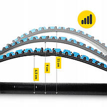 Тренажер для розтягування спини та хребта 4FIZJO 3 рівні Black/Blue (P-5905973400305), фото 4