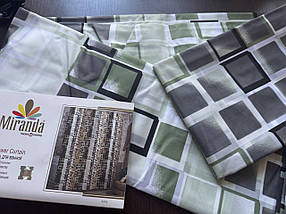 Шторка для ванної кімнати Miranda Kare green 180*200 cм, фото 3