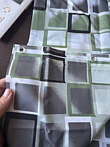 Шторка для ванної кімнати Miranda Kare green 180*200 cм, фото 4