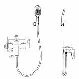 Змішувач для душу Qtap Capricorn з душовим гарнітуром Chrome (k35) QTCAP4060102C48221, фото 2
