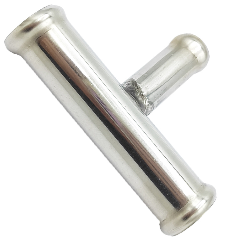 Трійник 14x10 мм тосольний з нержавіючої сталі, фото 1