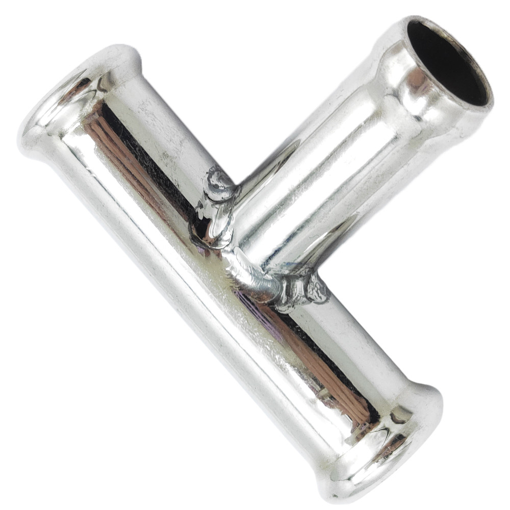 Трійник 14x12 мм тосольний з нержавіючої сталі, фото 1