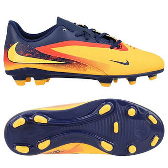 Дитячі бутси Nike Phantom 6 Low Club Orange/Blue HQ2026-800, Синій, Розмір (EU) — 32