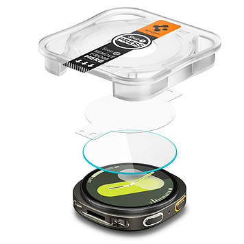 Захисне скло Spigen Samsung Galaxy Watch 8 (40mm) - EZ FiT GLAS.tR (2шт), Clear (AGL09874)