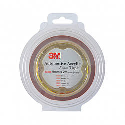 3-М Стрічка клеюча двостороння,темно-сіра,9ммx2м,блістер,2шт.