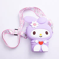 Дитяча силіконова сумочка-гаманець з поп-іт 15*10*3 см Фіолетовий HP-55-8V