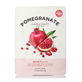 Зміцнювальна тканинна маска для обличчя з екстрактом граната Skin The Fresh Pomegranate Mask Sheet 20 г 02975