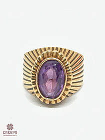 Золотий Перстень зі вставкою цирконій