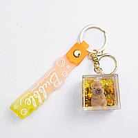 Дитячий брелок Капібара Cube 3.5×3.5×3.5 (см) для ключів, на сумку і рюкзак (рандом) HP-55-34BR