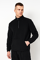 Чоловічий джемпер з флісом 25/М573-21 XL Чорний