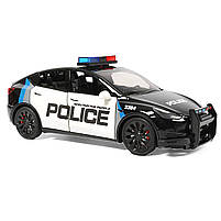Машинка матал Tesla Model Y поліція Тесла електромобіль зарядка 1:24 звук світло 18*7*6,5см (RS-08021), фото 2