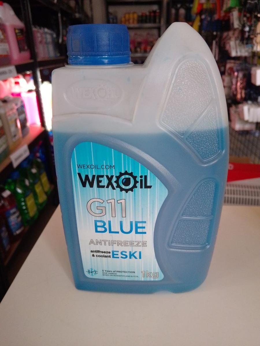 Охолоджуюча рідина/антифриз Wexoil Antifreeze Eski G11 Blue, 1кг., фото 1