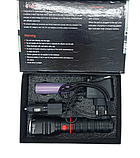 Ручний акумуляторний ліхтар RB-212 алюмінієвий сплав ліхтарик зі зумом 3 режими працює від акумулятора 18650 і батарейок 3 ААА, фото 4