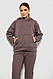 Спортивний костюм жіночий на флісі, колір світло-коричневий, 257R85, фото 2
