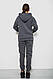 Спортивний костюм жіночий на флісі, колір сірий, 257R85, фото 4