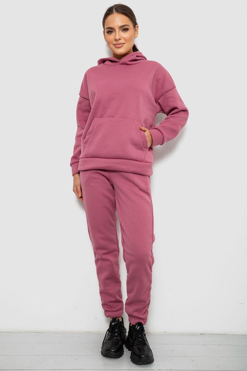 Спортивний костюм жіночий на флісі, колір пудровий, 257R85, фото 1