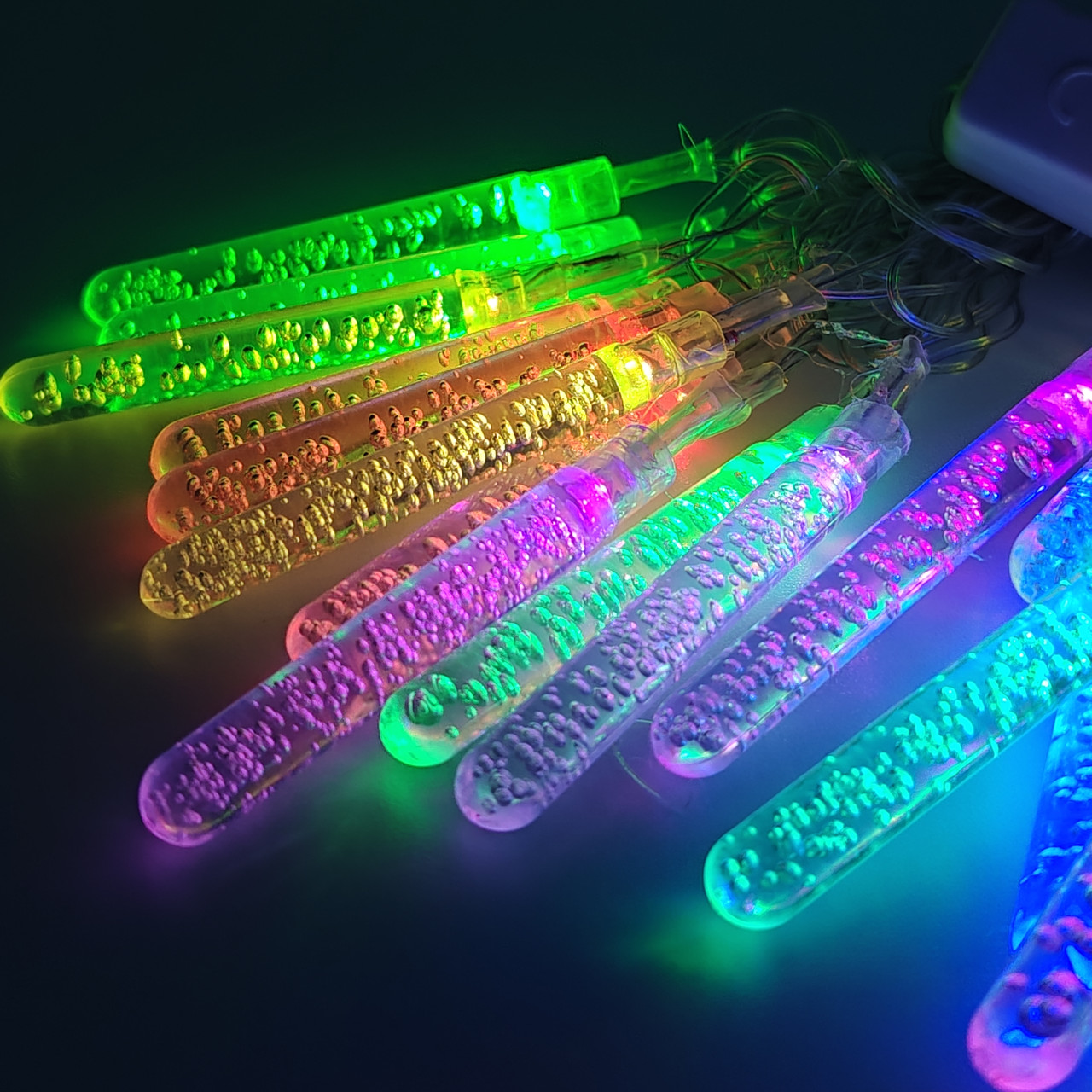 Світлодіодна гірлянда Бурульки 5 метрів 20 LED кольорова, 220V, гірлянда з бурульками, фото 1