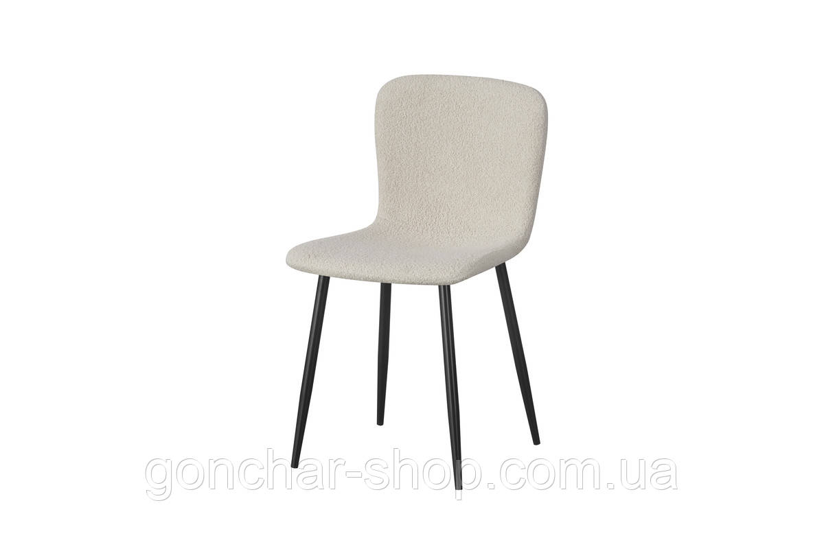 Стілець Юккі, чорний/ буклє бежева, фото 1